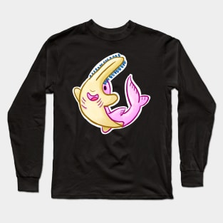 Cute Pink Sawfish Sawtooth Shark Long Sleeve T-Shirt